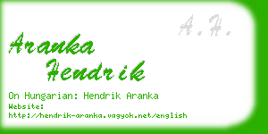 aranka hendrik business card